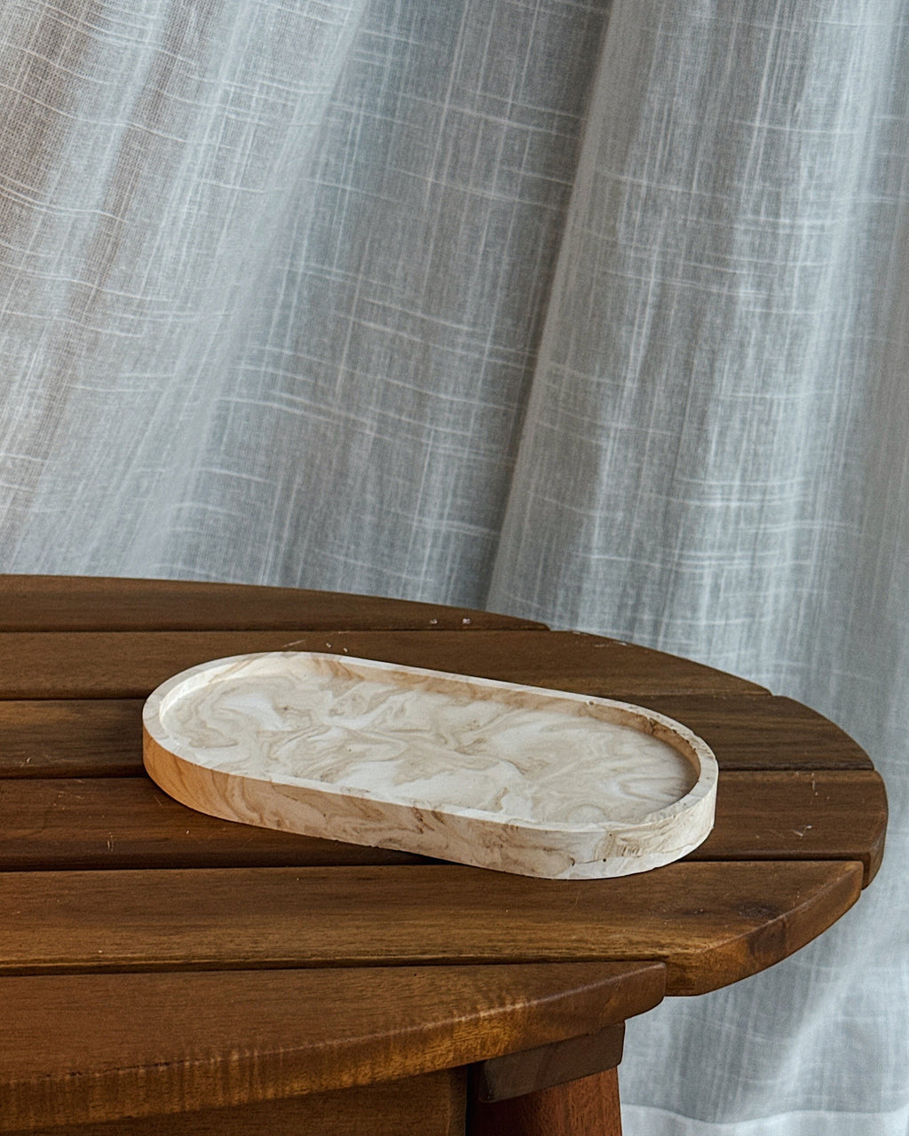 SET TRAY LONG WITH CANDLE BRAIDS (DUNE)
