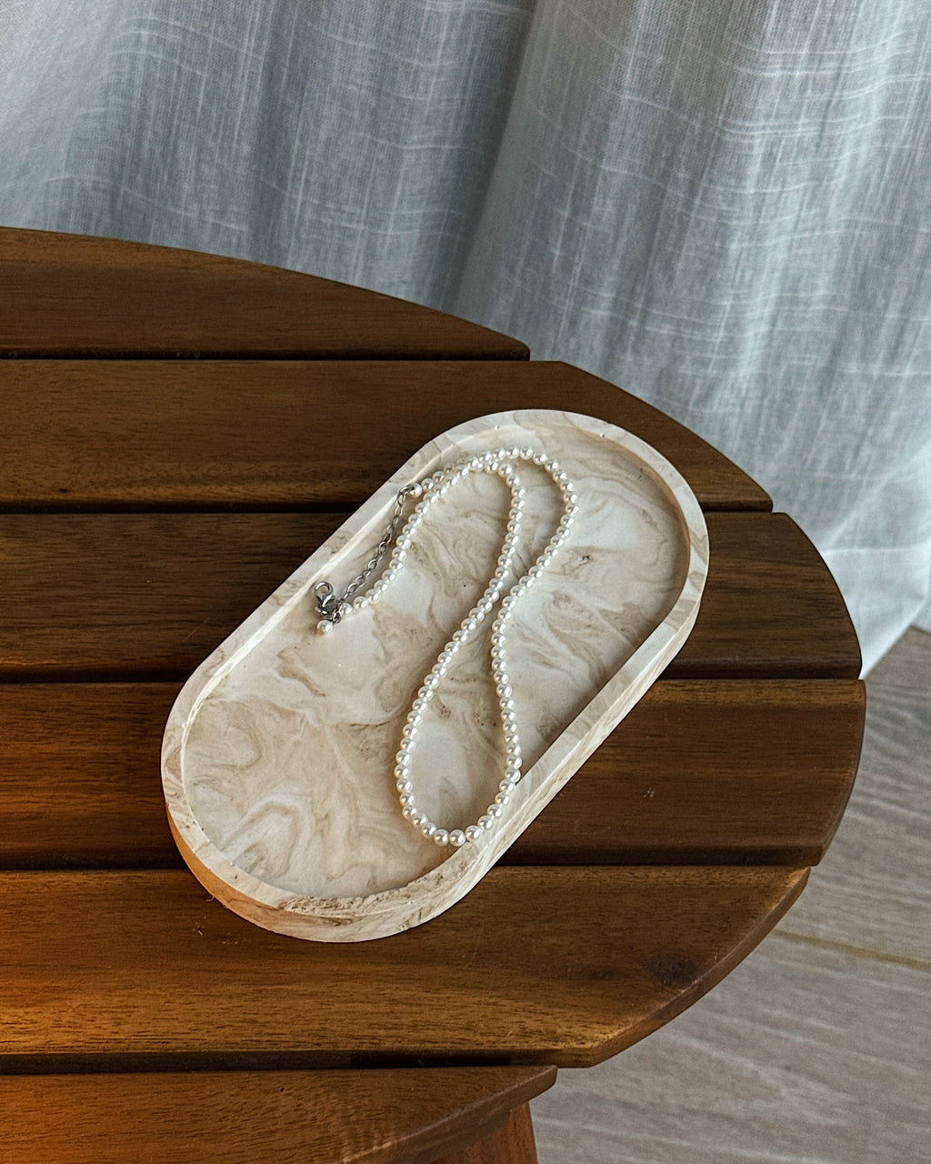 SET TRAY LONG WITH CANDLE BRAIDS (DUNE)